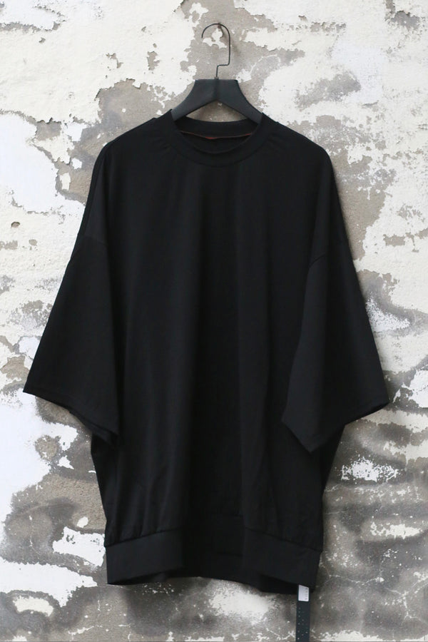 DEVOA 25 Fall/Winter Short-Sleeve T-Shirt (Made in Japan) DVA-CSC-SPBLT-BLACK